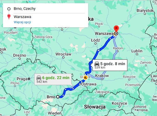 Przeprowadzka Warszawa-Brno.