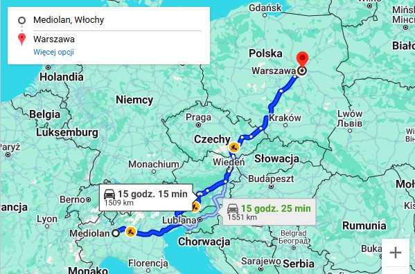 Przeprowadzki Warszawa-Mediolan