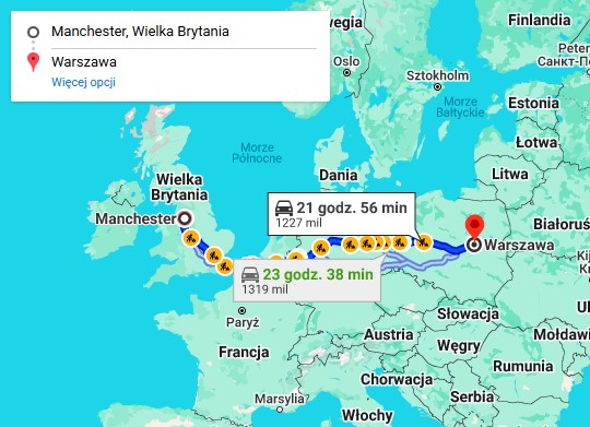 Przeprowadzki Warszawa Manchester